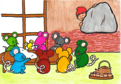 ���ނ��т��قƂ�ǐH�ׂ��V�C�W�C�̃l�Y�~�����B�������̉A����`������������