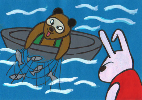 �h���̏M�ɖԂ��グ��^�k�L�A�������񋛂��߂�Ă���B��������Ă���E�T�M