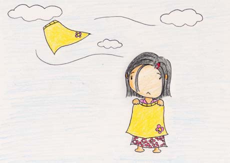 表紙・黄色いスカートと女の子