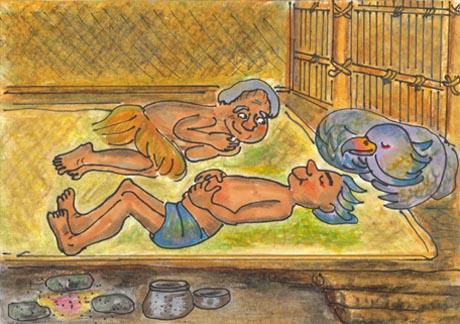 �Q�Ă���j�ƕ�e