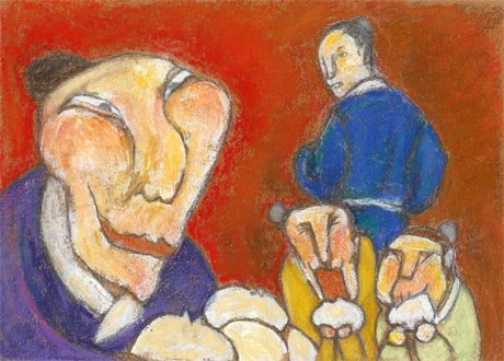 �}���g�E��H�ׂ�q�A���΂���̊��߂�}���g�E���������������Ēf����