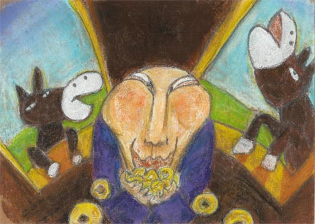 �����𐔂��ď΂��Ă��邨�΂���B�����烍�o�������Ȃ��猩�Ă���