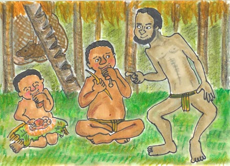 �Ƃ̊K�i�̉��œؓ���H�ׂ�Z�Ɩ��A�b��������C�g�R