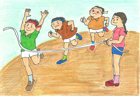 ���������ŁA��ԂɂȂ��ăS�[������j�̎q